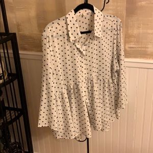Loralette polka dot blouse